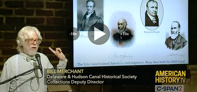 Bill Merchant of Delaware and Hudson Canal Historical Society Collections Deputy Director on American History TV C-Span2
